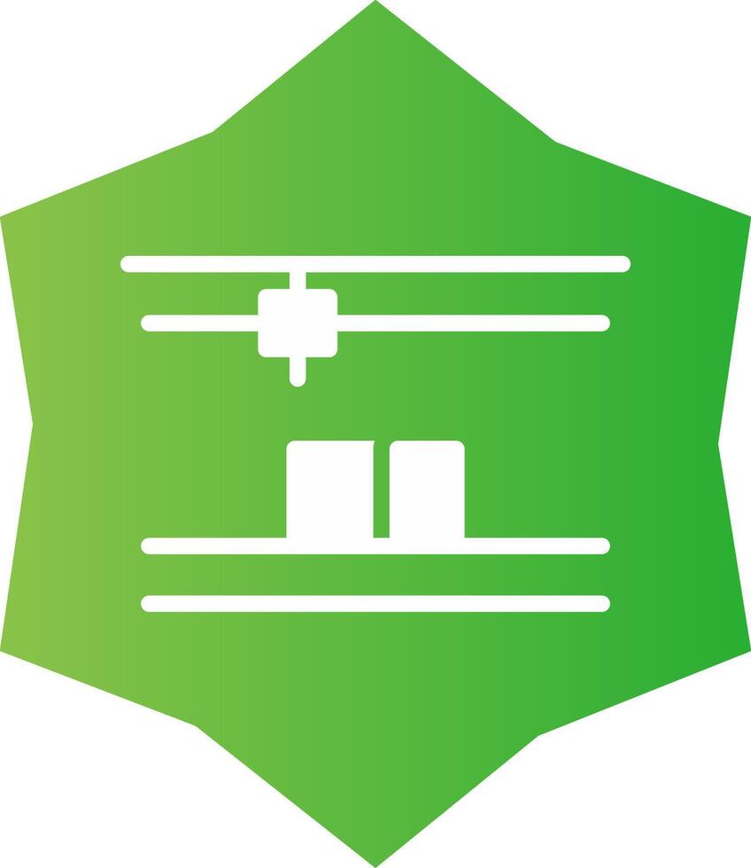 3D Printing Creative Icon Design vector