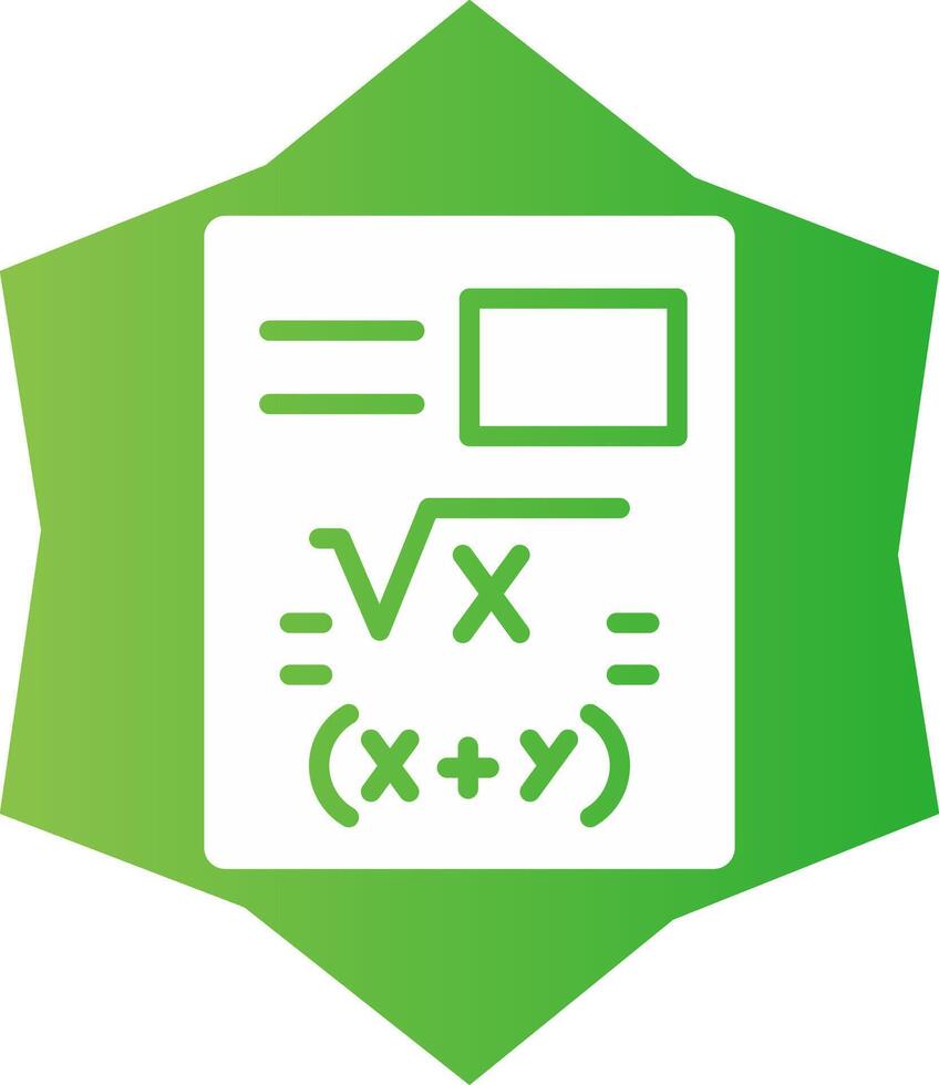 Maths Creative Icon Design vector