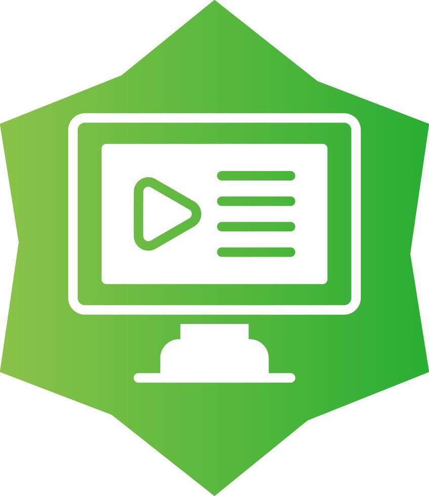 Video Creative Icon Design vector