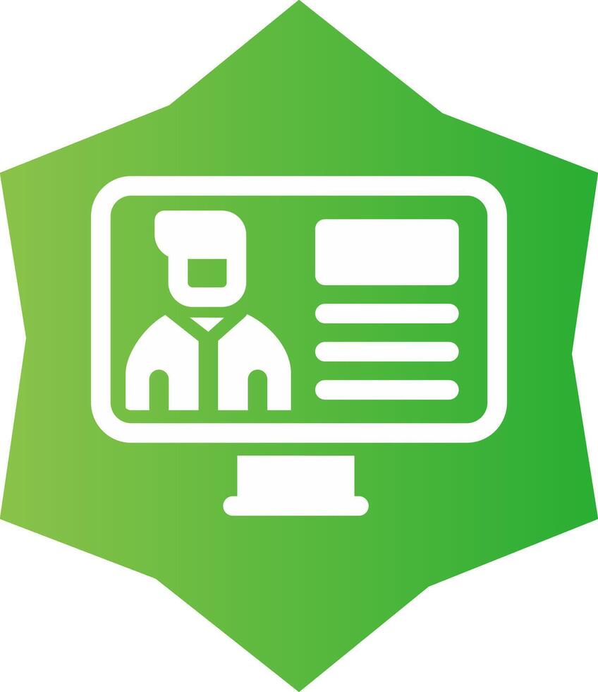 Online Lecture Creative Icon Design vector
