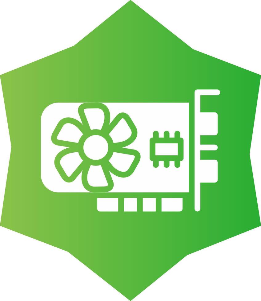 Graphic Card Creative Icon Design vector