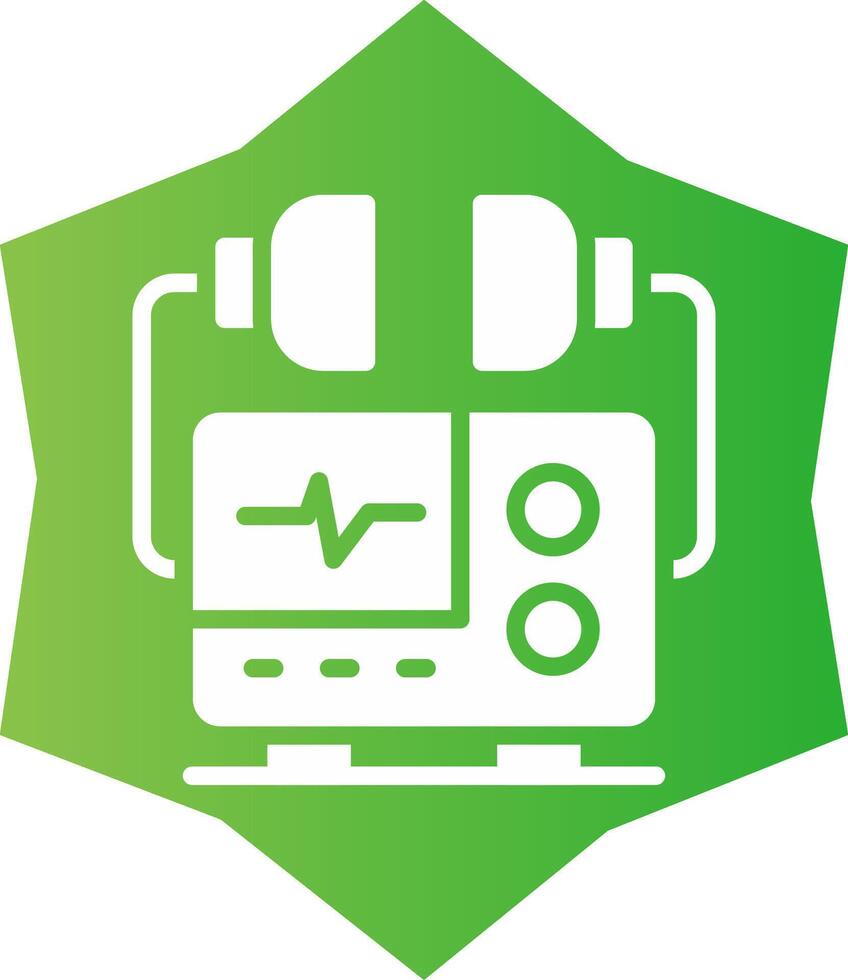 Defibrillator Creative Icon Design vector