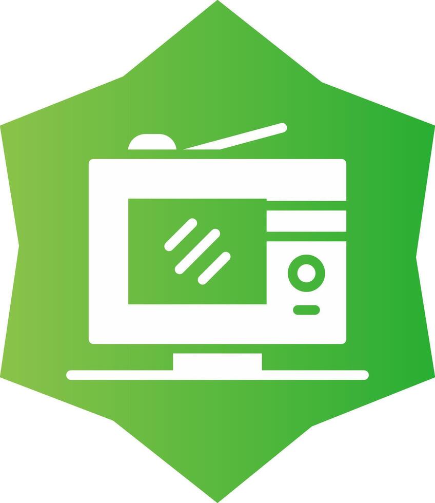 Digital Television Creative Icon Design vector