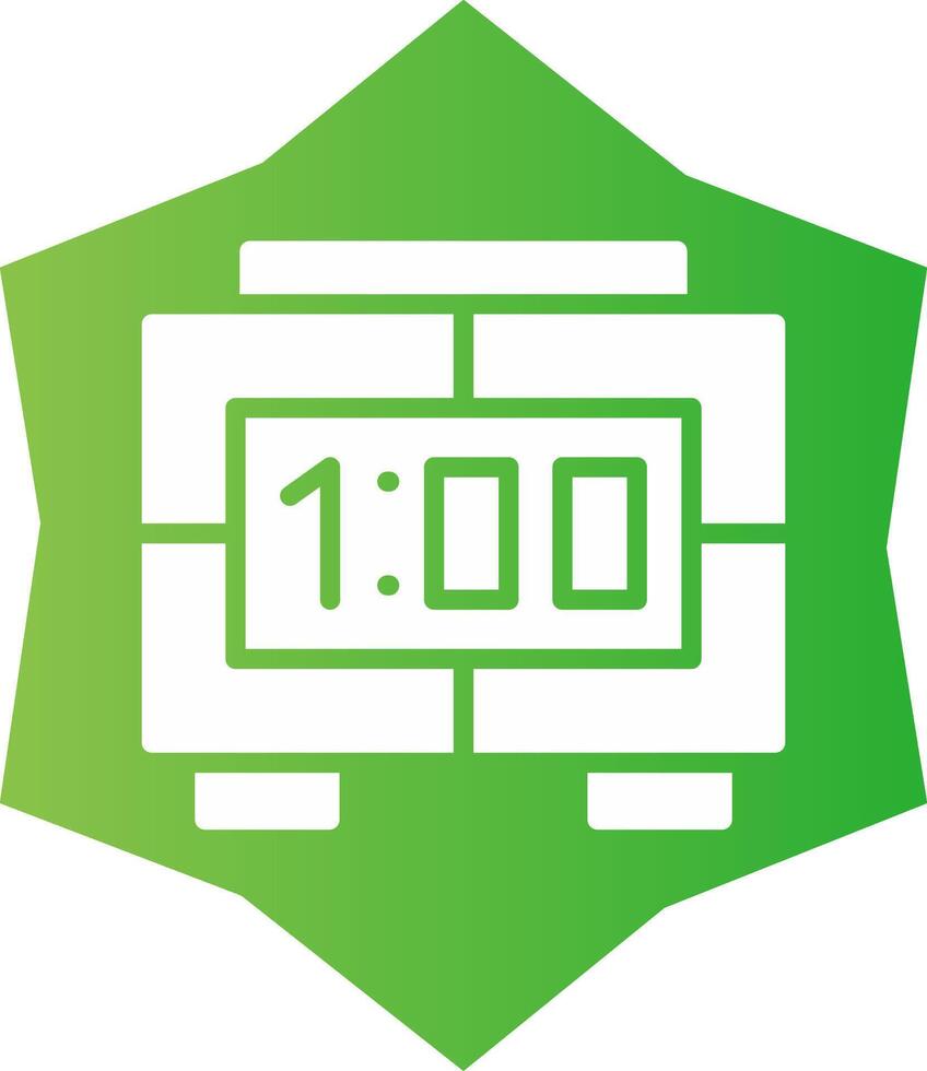 Digital Clock Creative Icon Design vector