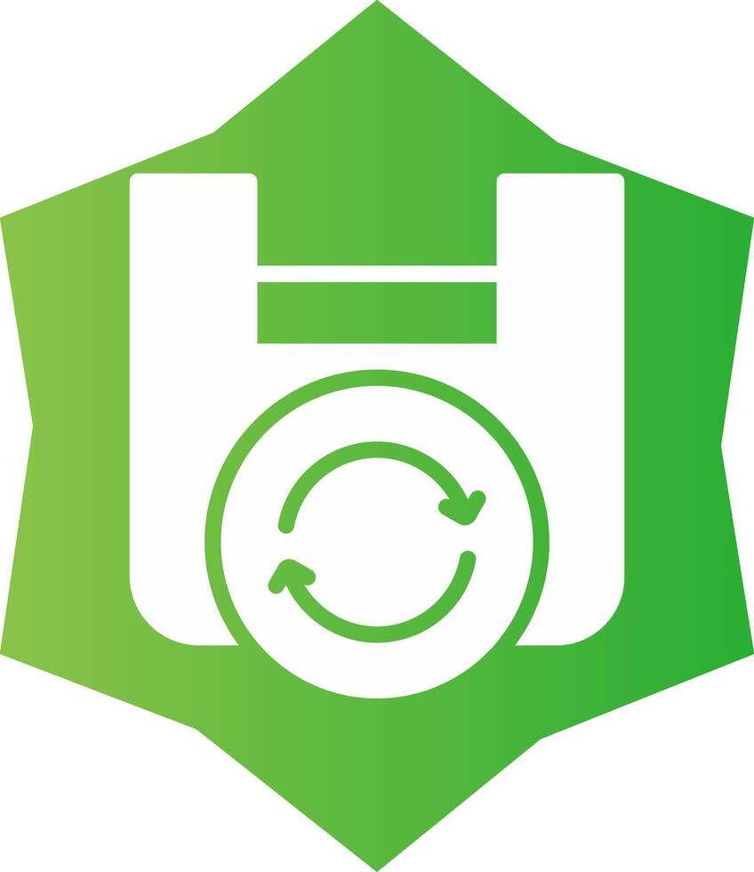 Bag Recycling Creative Icon Design vector