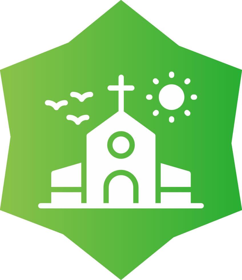 diseño de icono creativo de iglesia vector