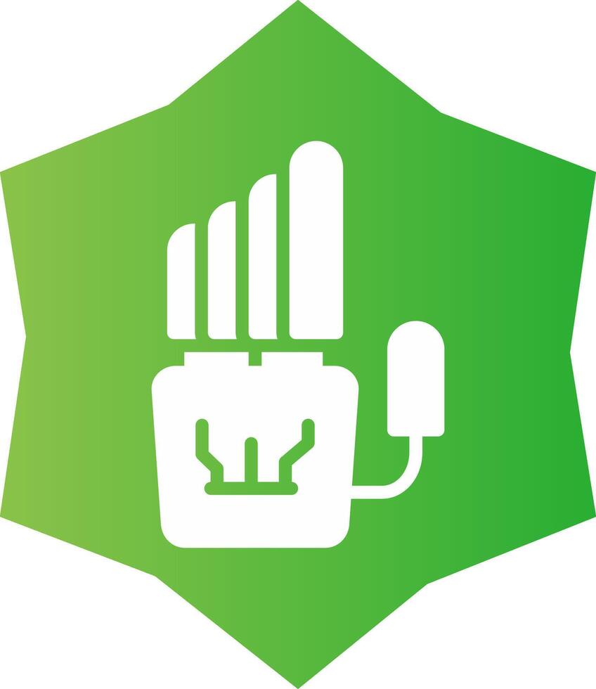 Robot Hand Creative Icon Design vector