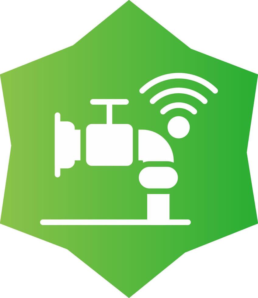 Smart Water Sensor Creative Icon Design vector