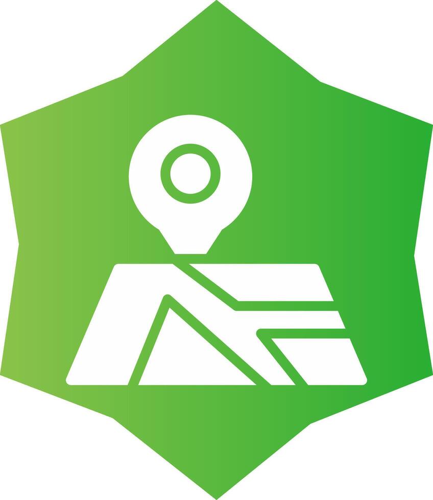 diseño de icono creativo de mapa vector