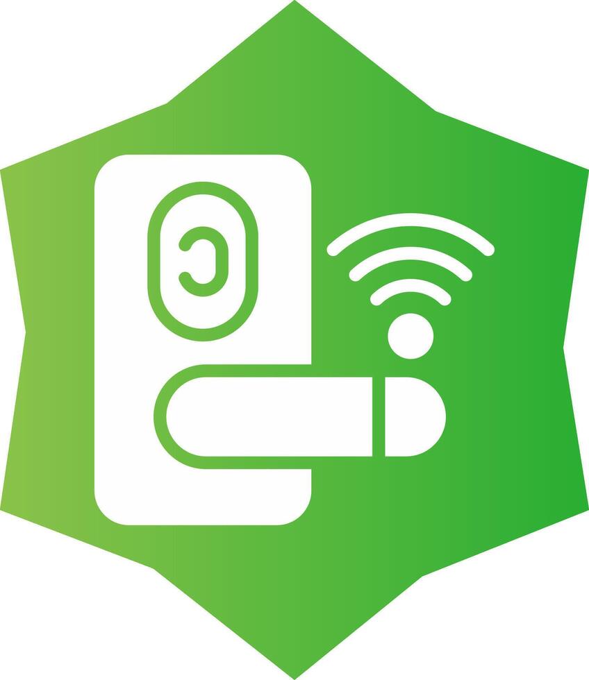 Door Lock Creative Icon Design vector