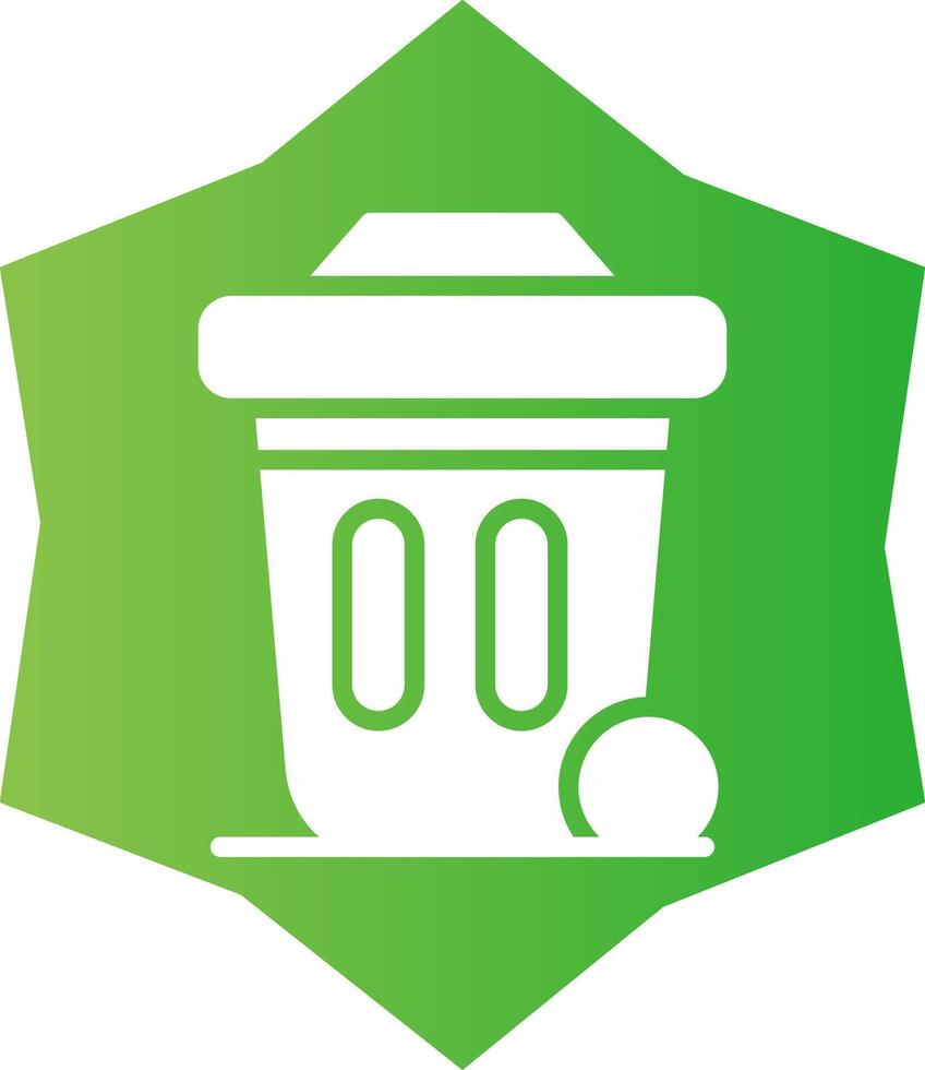 Dustbin Creative Icon Design vector