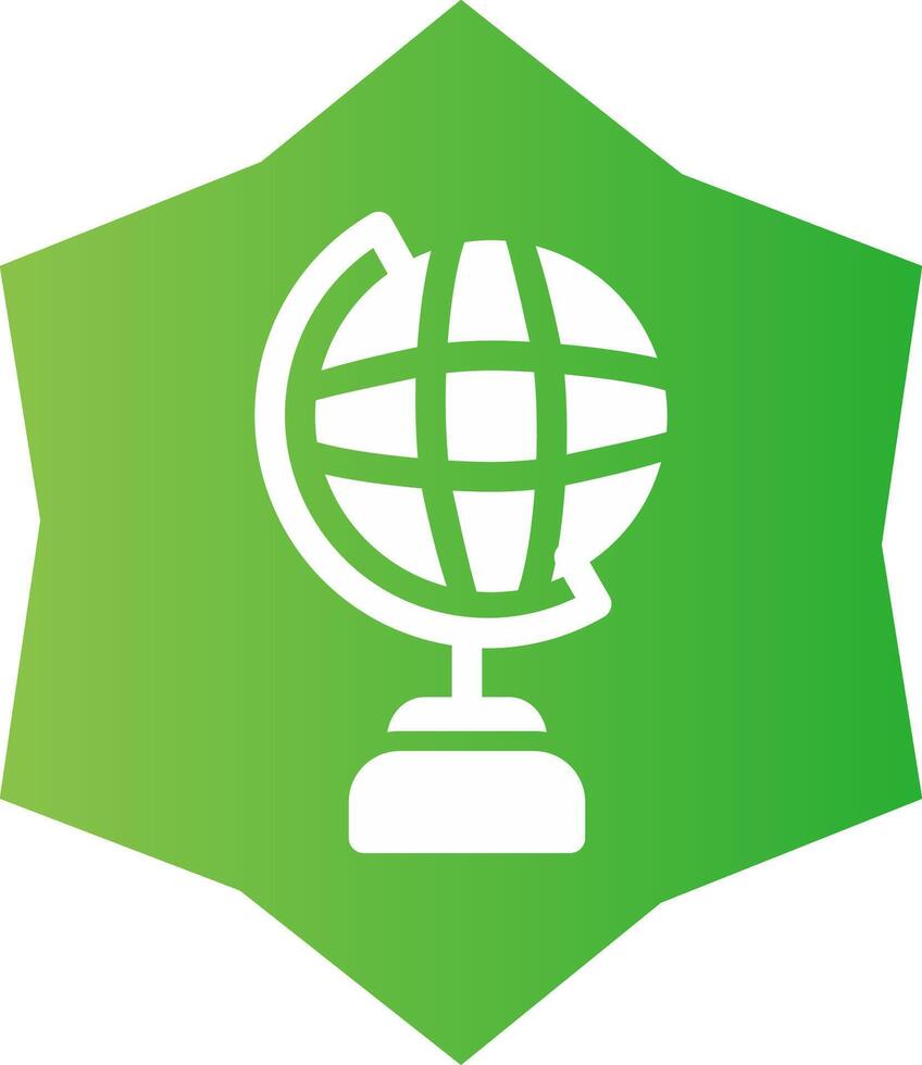 Globe Stand Creative Icon Design vector