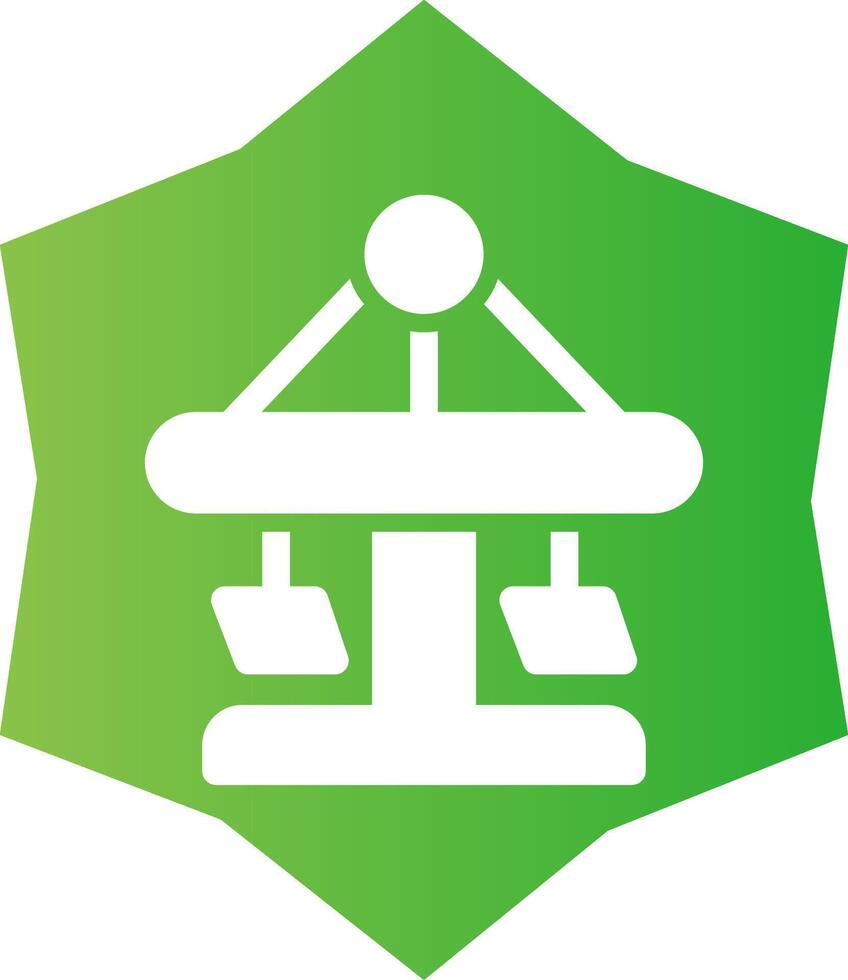 Merry Go Round Creative Icon Design vector