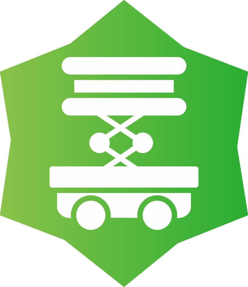Scissor Lift Creative Icon Design vector