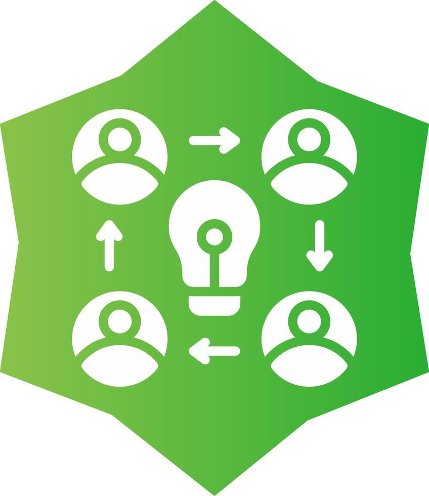 Collaboration Creative Icon Design vector