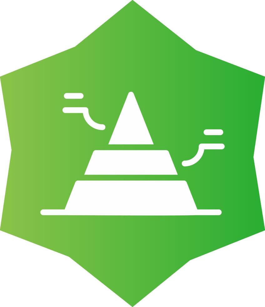Basic Pyramid Creative Icon Design vector