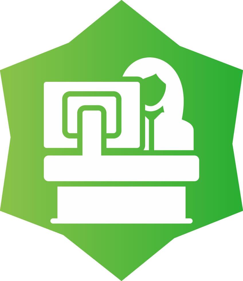 Receptionist Creative Icon Design vector