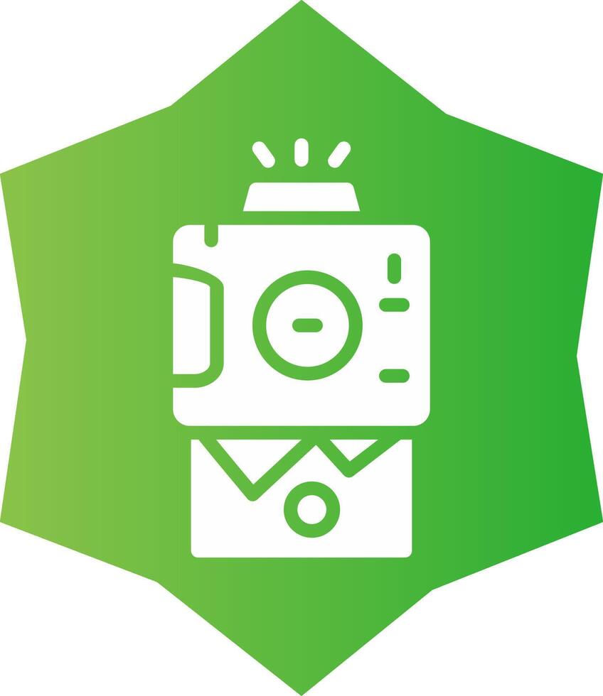 Instant Camera Creative Icon Design vector