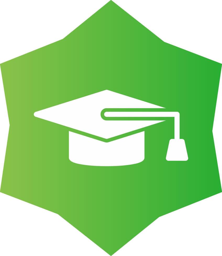 Graduation Cap Creative Icon Design vector