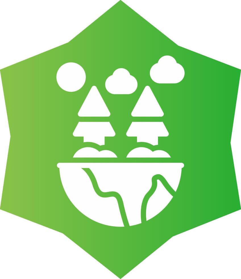 Green Environment Creative Icon Design vector