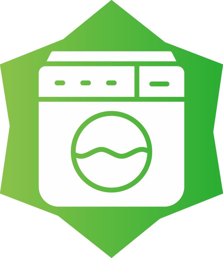 Washing Machine Creative Icon Design vector