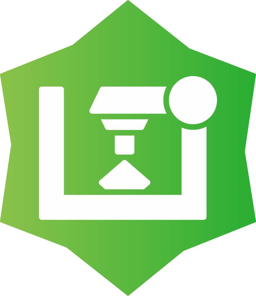 3D Printer Creative Icon Design vector