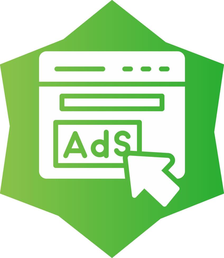 Advertising Creative Icon Design vector
