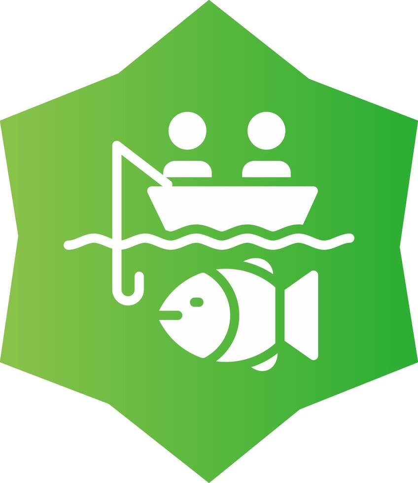 Big Game Fishing Creative Icon Design vector