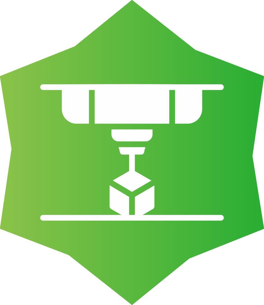 3D Printing Creative Icon Design vector