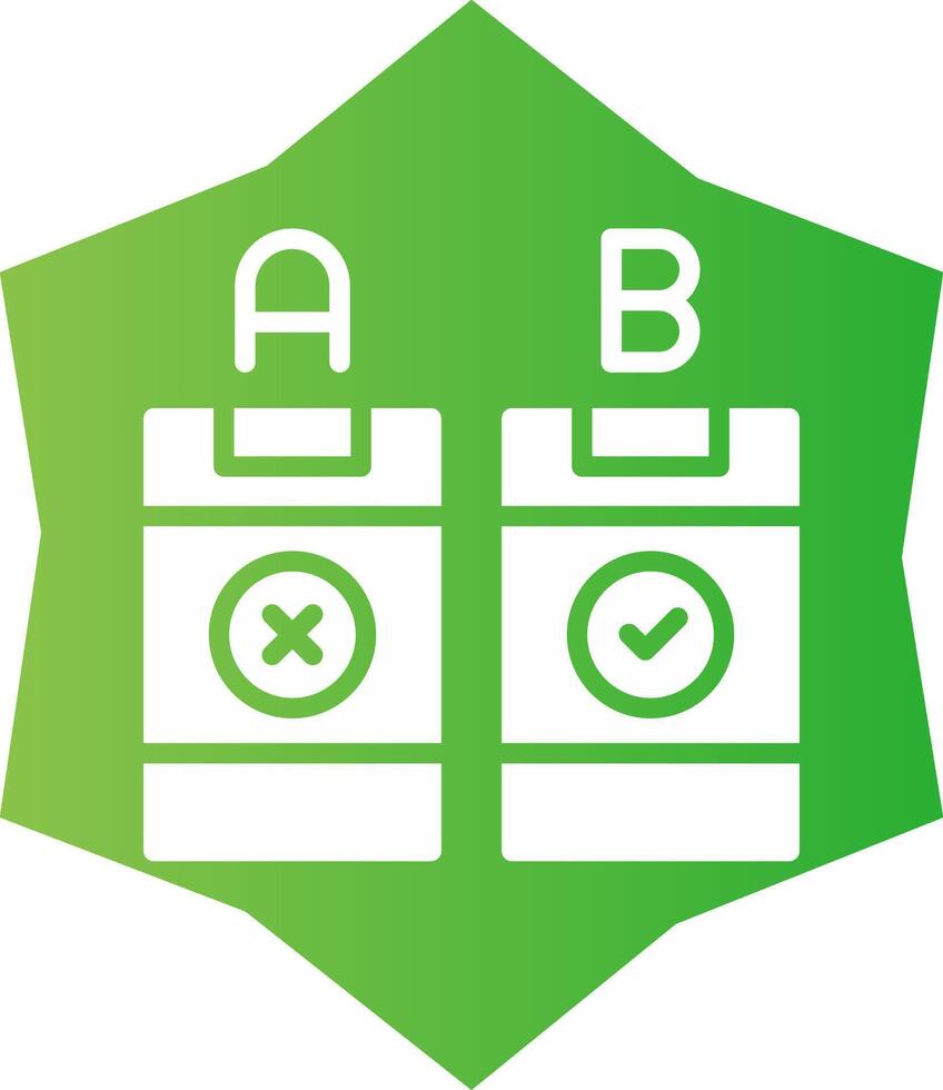 AB Testing Creative Icon Design vector
