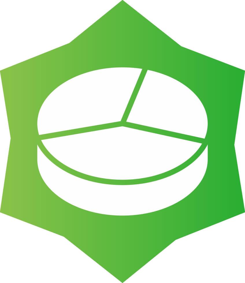 3D Pie Creative Icon Design vector