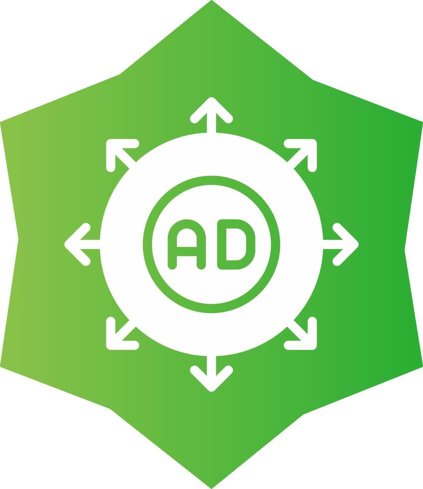 Advertising Submission Creative Icon Design vector