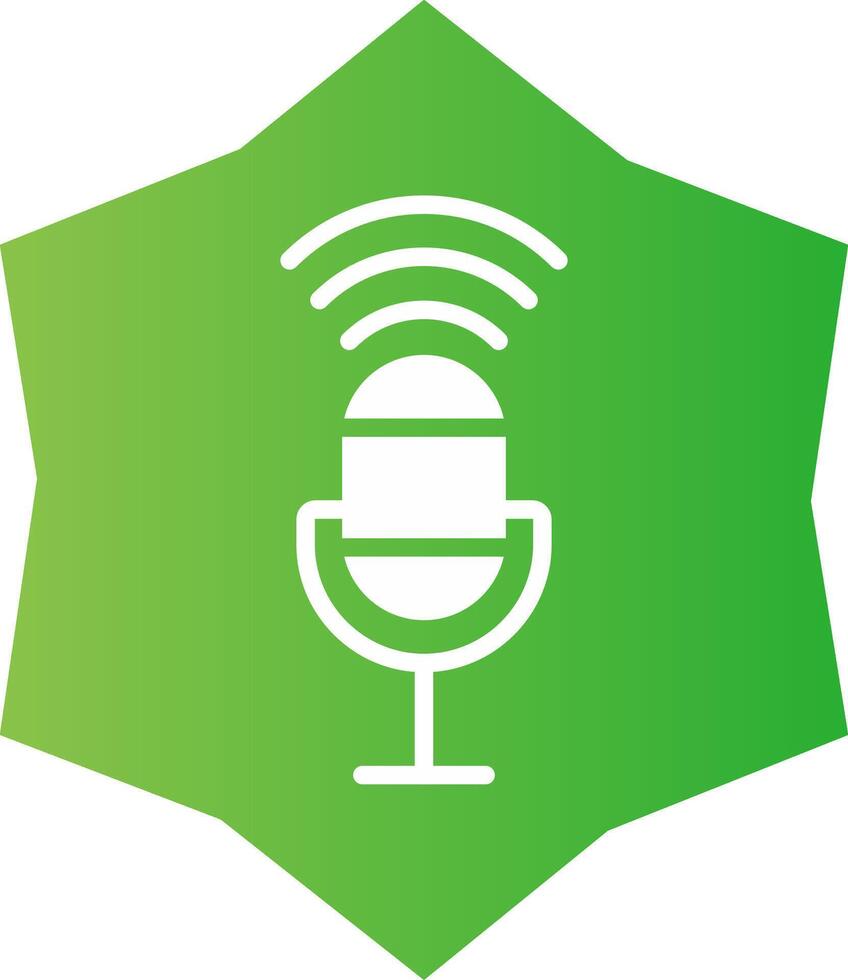 Voice Control Creative Icon Design vector