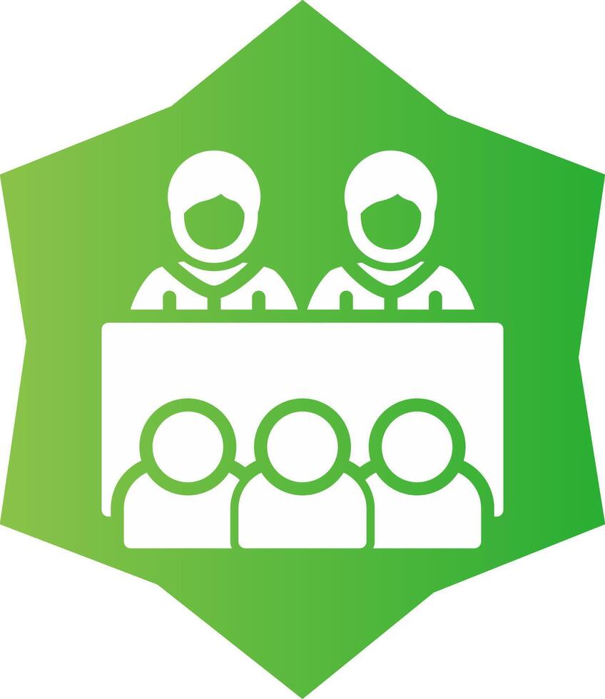 Company Meeting Creative Icon Design vector