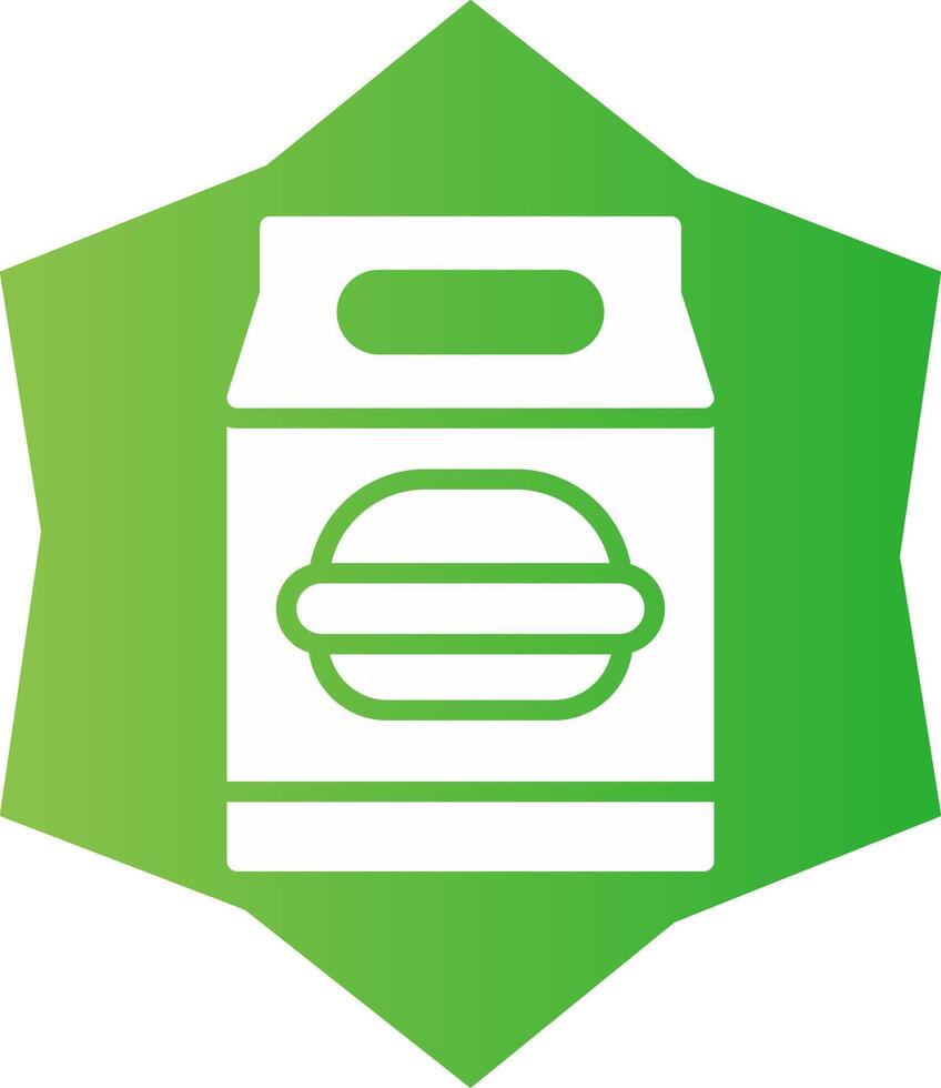 diseño de icono creativo de bolsa de almuerzo vector