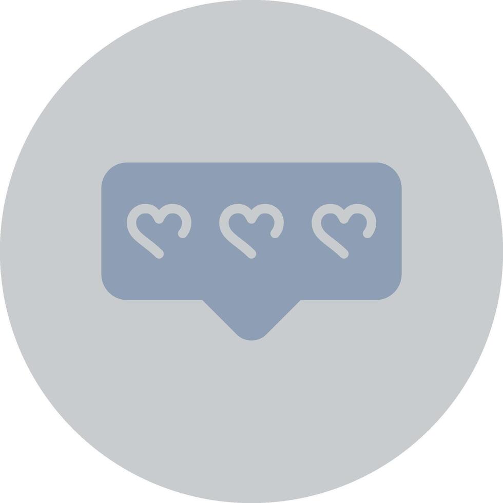 Comment Heart Creative Icon Design vector