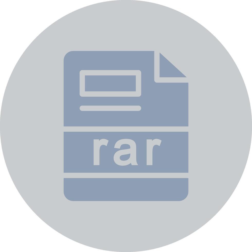 rar Creative Icon Design vector