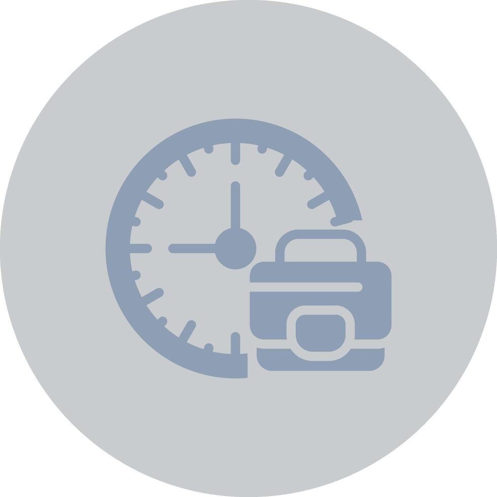 Work Time Boundaries Creative Icon Design vector