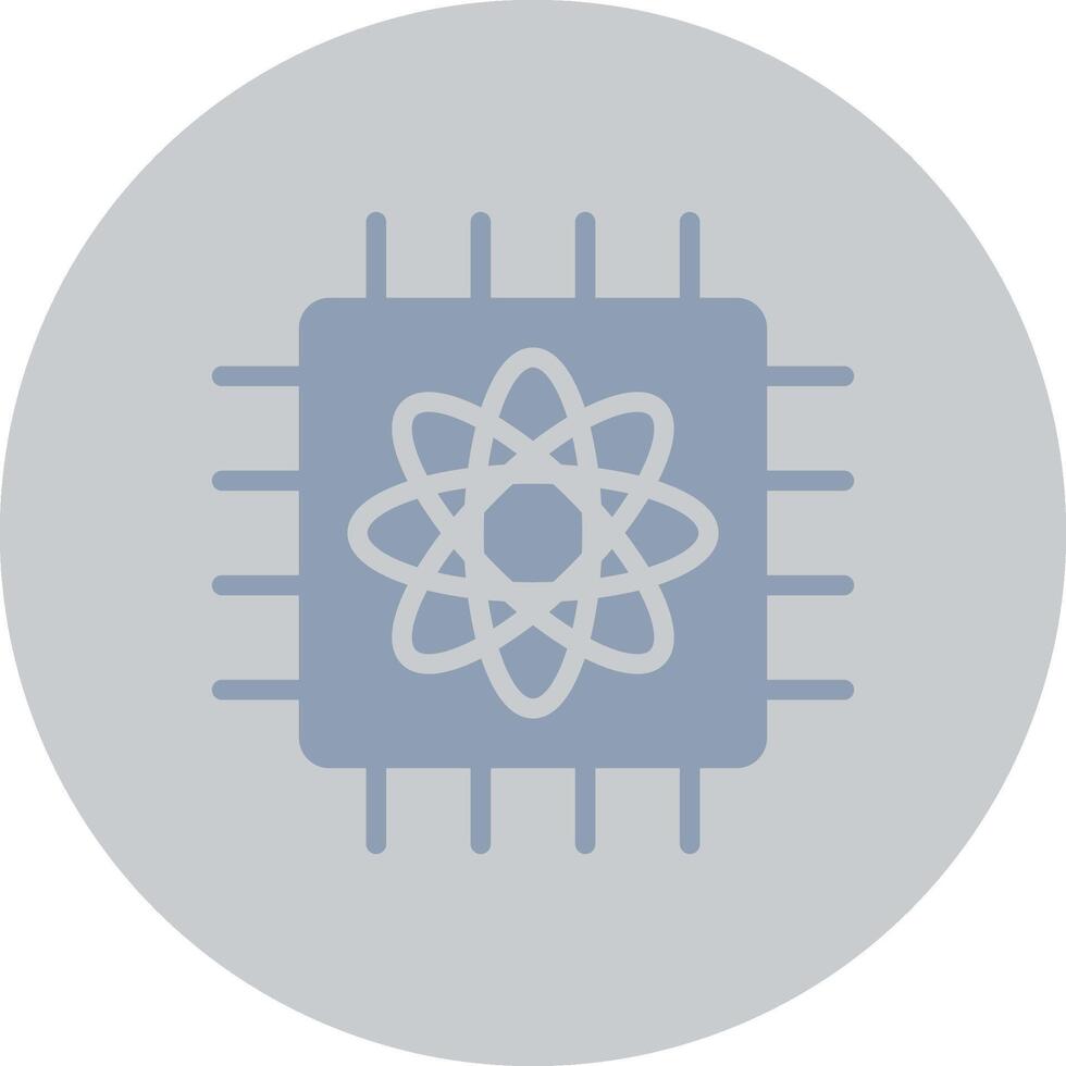 Quantum Computer Creative Icon Design vector