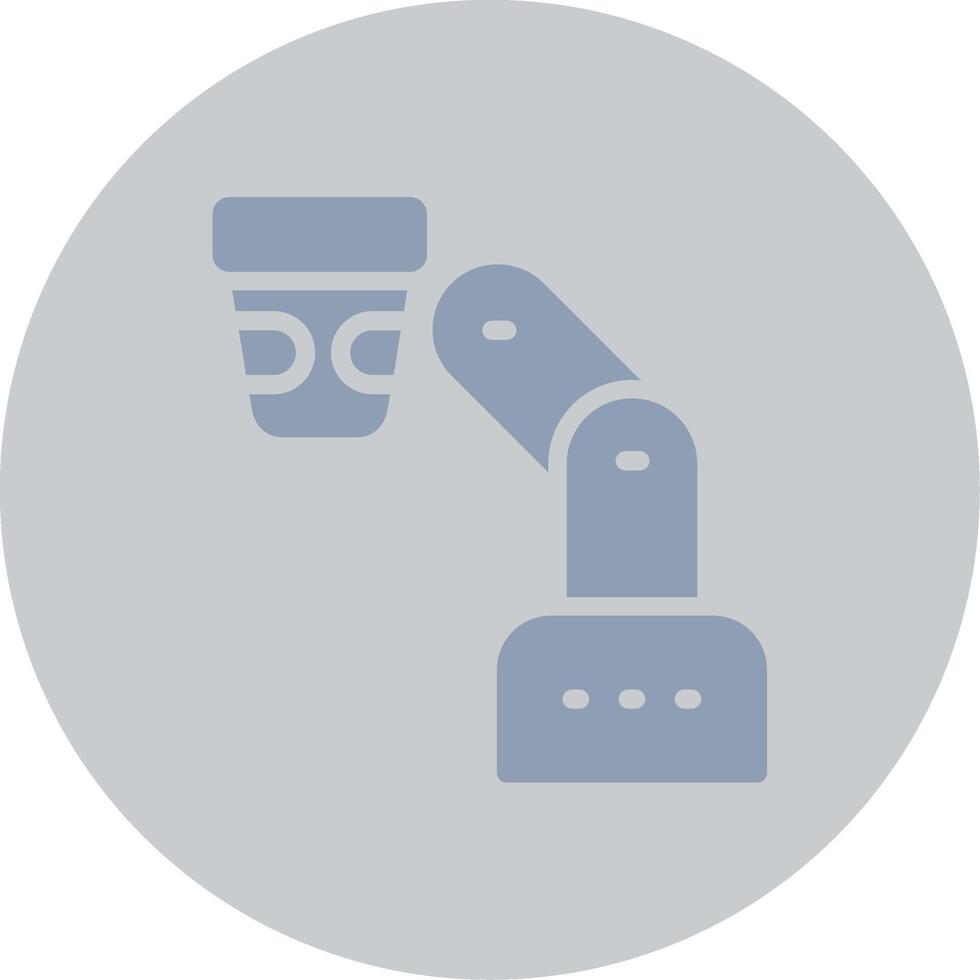 Robot Barista Creative Icon Design vector