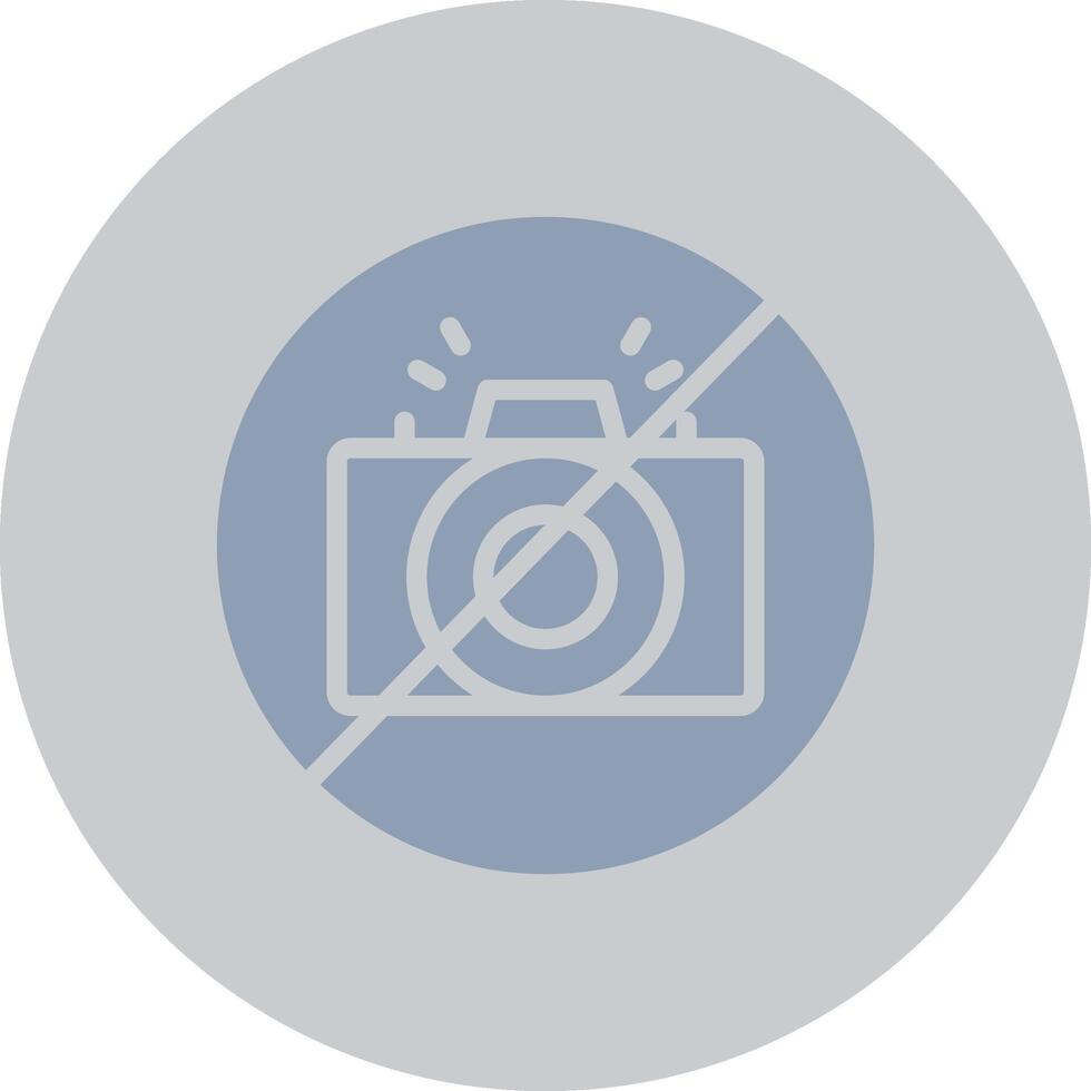 No Camera Creative Icon Design vector