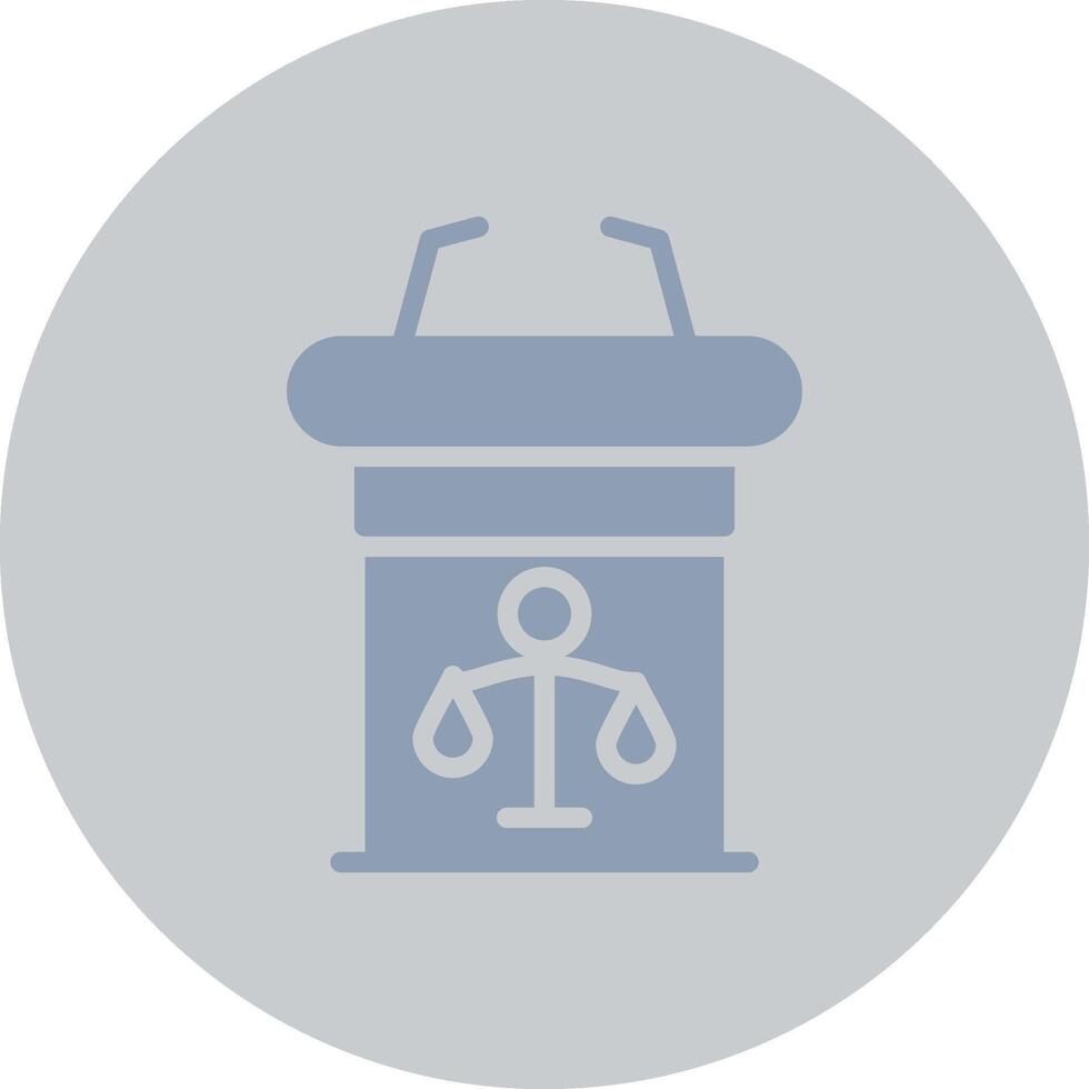 Glyph Silver Circle Color Design vector