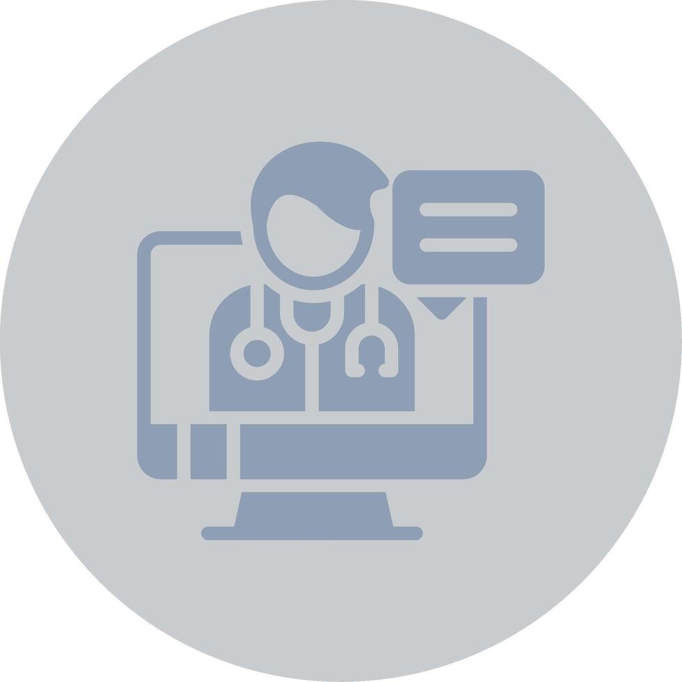Telemedicine Creative Icon Design vector