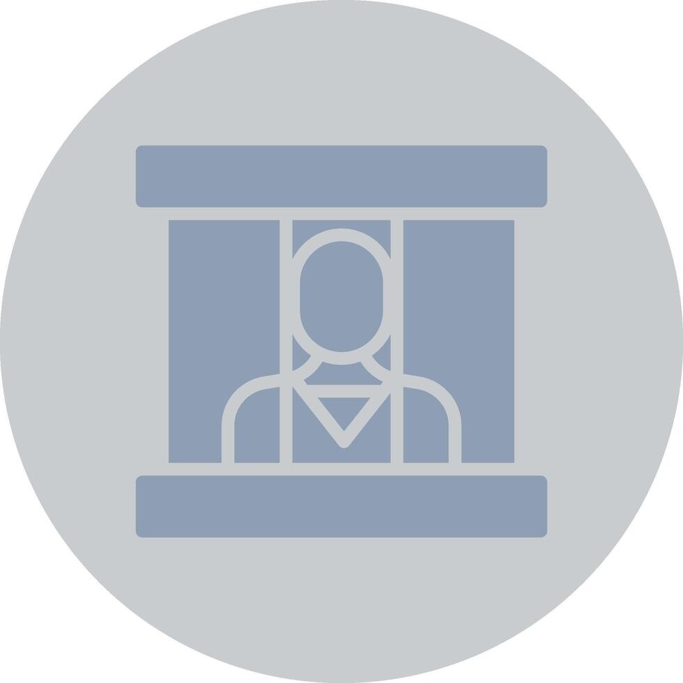 Prisoner Creative Icon Design vector