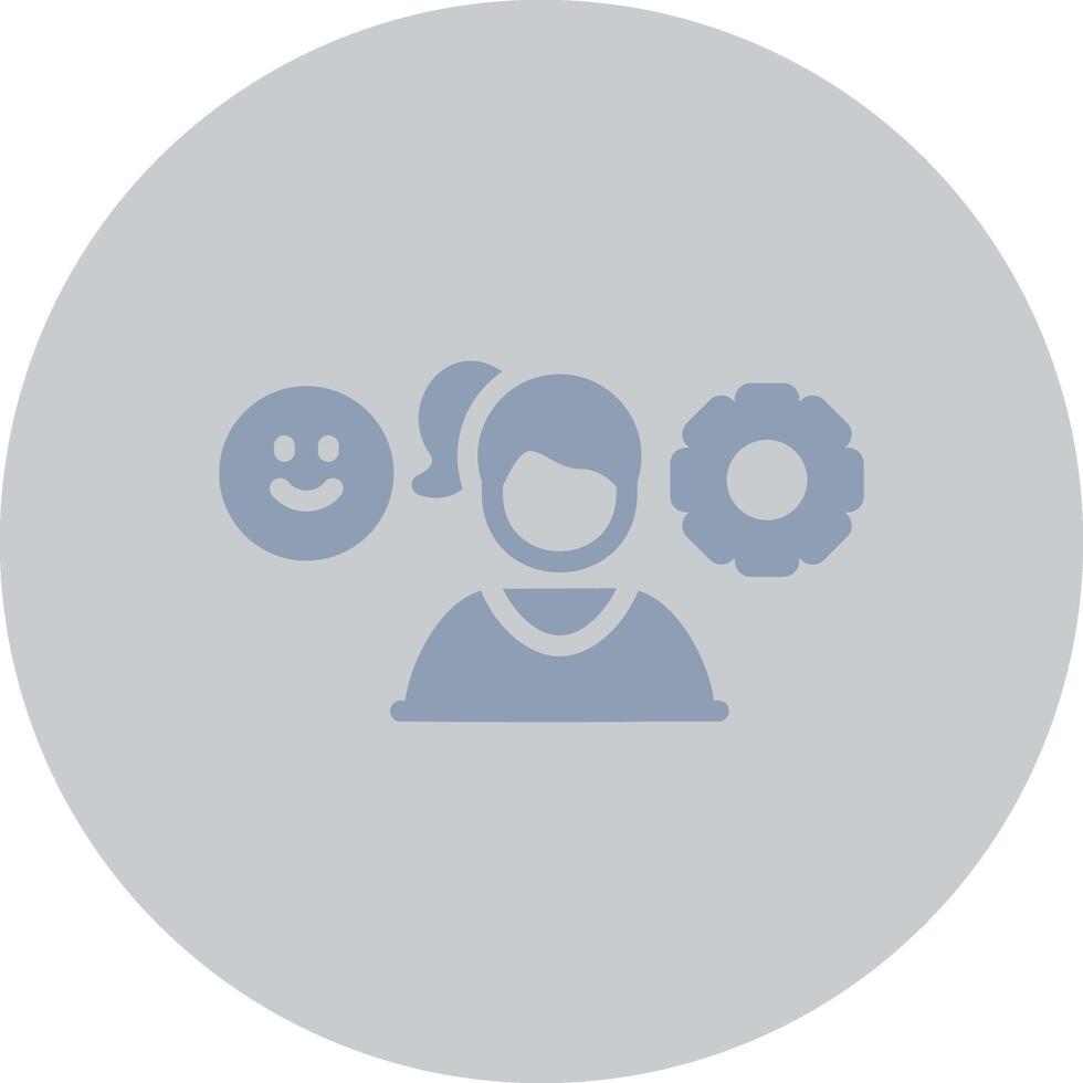 Managing Emotions Creative Icon Design vector