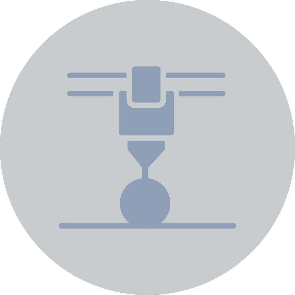 3d Printer Creative Icon Design vector