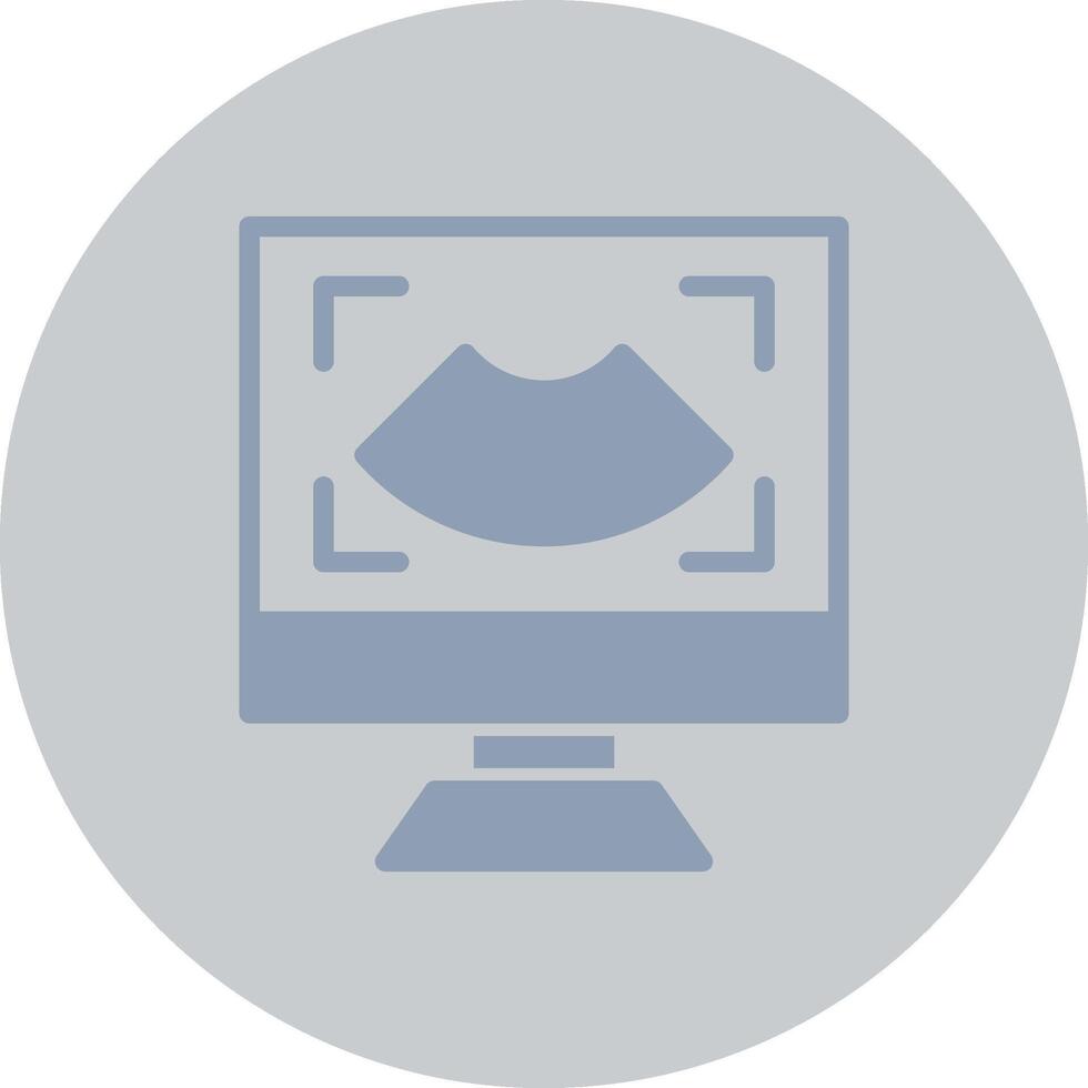Ultrasound Creative Icon Design vector