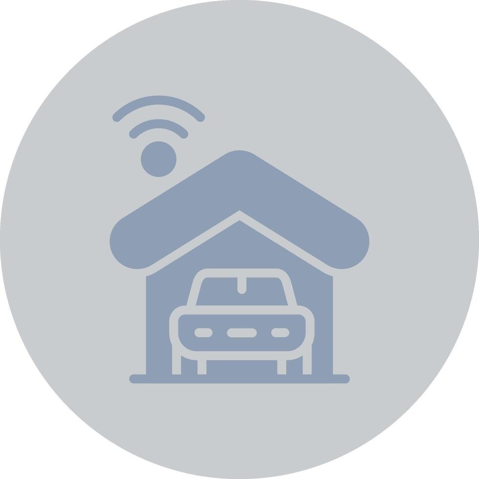 Smart Garage Creative Icon Design vector