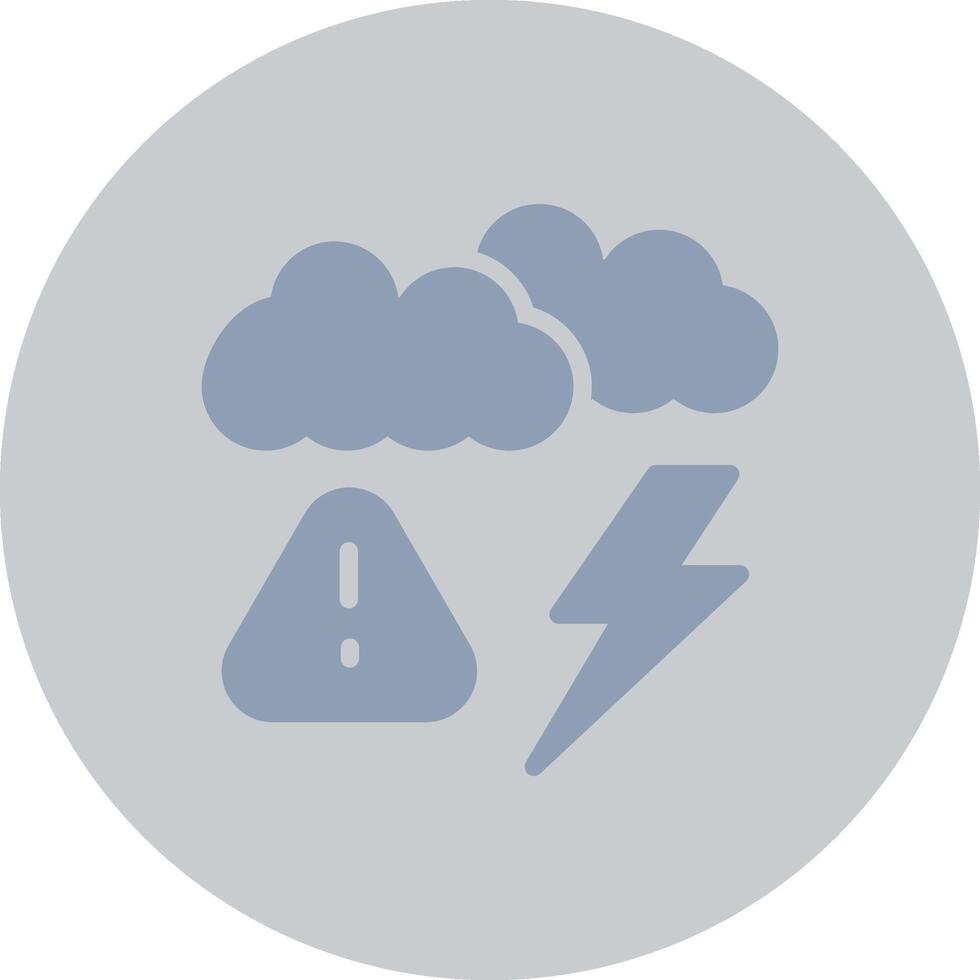 Weather Alert Creative Icon Design vector