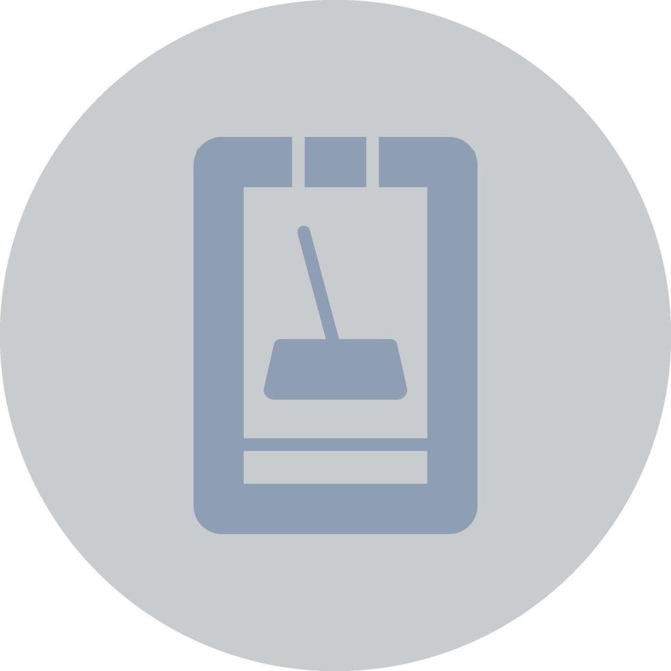 Cleaner Mobile App Creative Icon Design vector